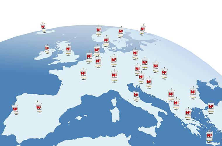 Holiday homes can be found all over Europe. The map gives an overview of where the NOVASOL offices are located